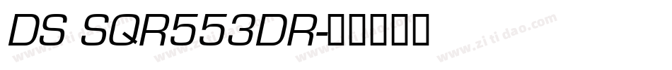 DS SQR553DR字体转换
